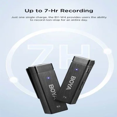BOYA 4Tx+1Rx That Can Allow 4Persons Recording At The Same Time - Black